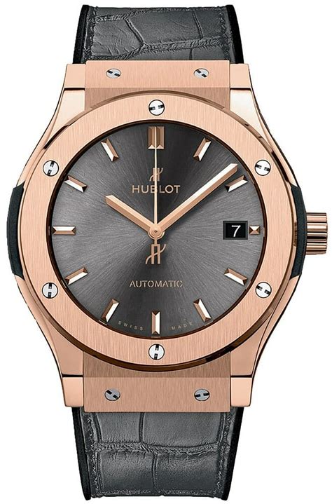 hublot classic fusion rose gold 42mm|Hublot classic fusion black dial.